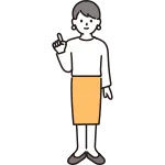 Woman Pointing Finger 2 SVG Icon